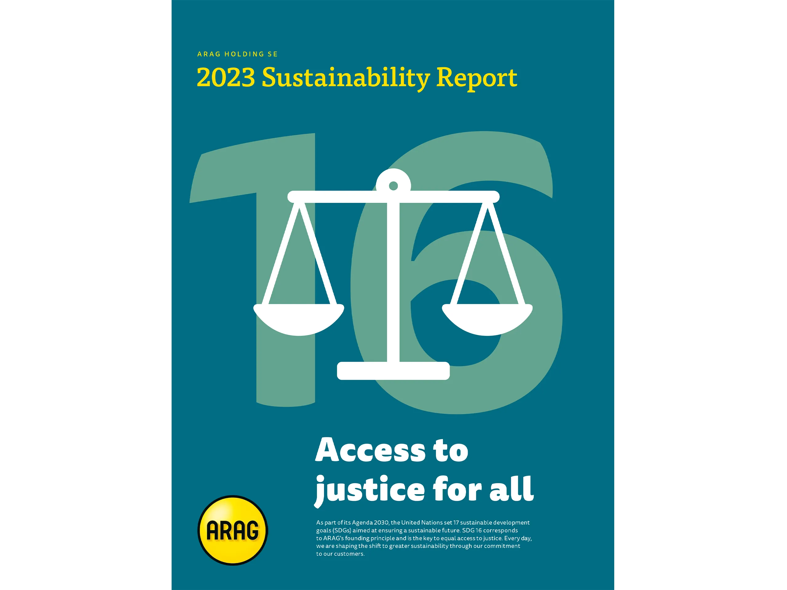 Title ARAG Sustainability Report 2023 EN
